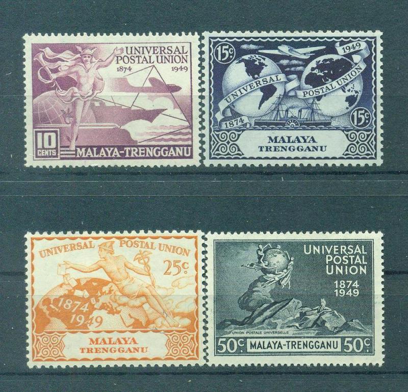 Malaya - Trengganu sc# 49-52 mh cat value $5.00