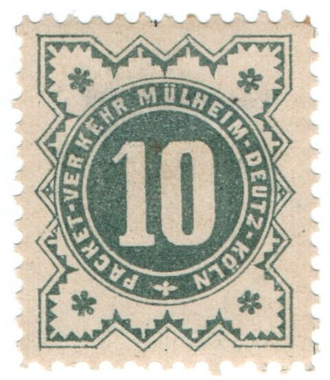 (I.B) Germany Local Post : Cologne 10pf (Mulheim-Deutz)