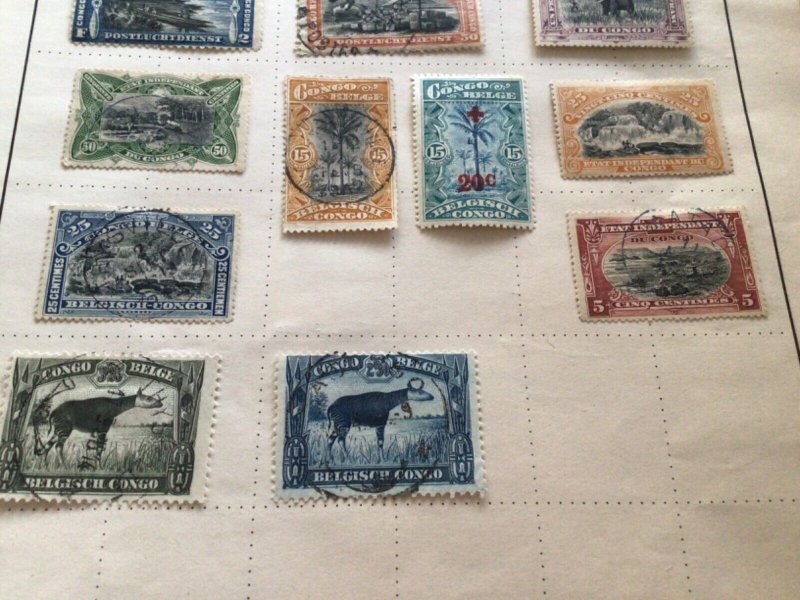 Belgian Congo mounted mint or used stamps A9689