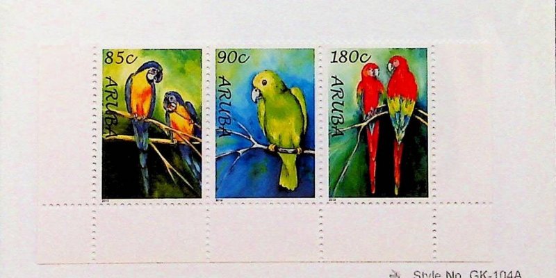 ARUBA Sc 365 NH ISSUE OF 2010 - BIRDS - PARROTS - (DS25)