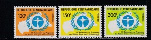 Central Africa # 563-565, Conference on Human Environment, Mint NH, 1/2 Cat.