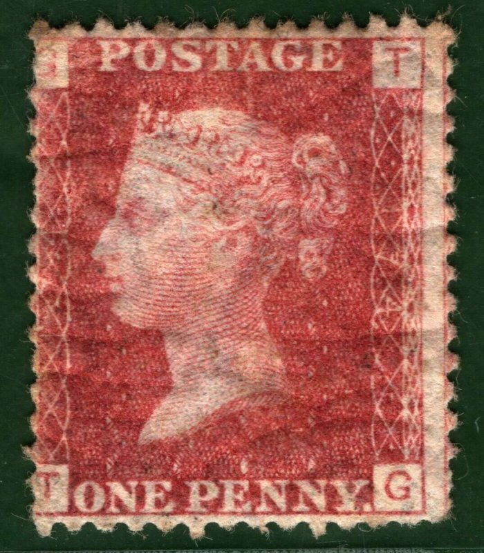 GB QV Stamp SG.43/44 1d Penny Red Plate 174 (1873) Mint MM OG* Cat £50 ORANGE290