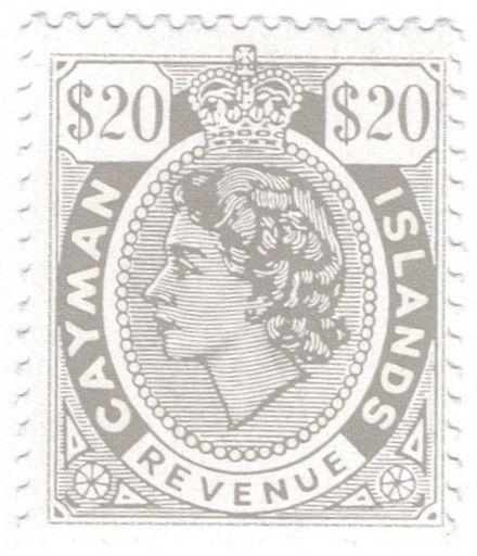 (I.B) Cayman Islands Revenue : Duty Stamp $20