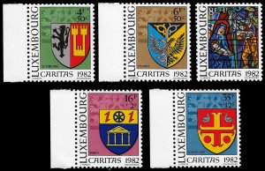 Luxembourg 1982 Sc B337-41 MNH vf