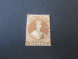 New Zealand 1859 Sc 9f thin FU