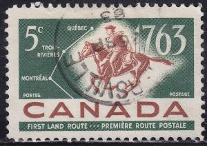 Canada 413 French-Canadian Pony Express 5¢ 1963