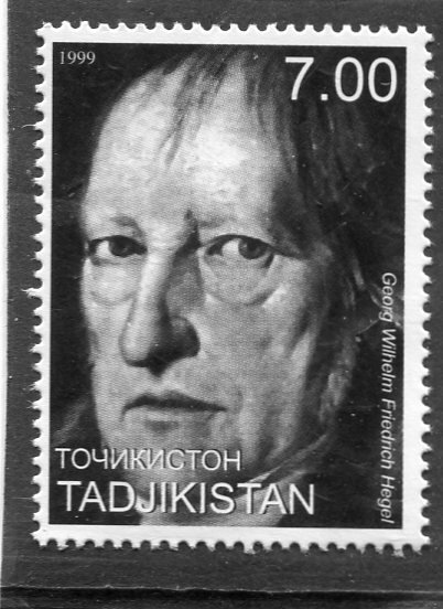 Tajikistan 1999 GEORG WILHELM FRIEDRICH HEGEL 1 value Perforated Mint (NH)