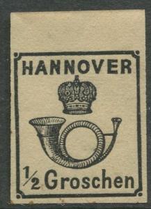 Hannover - Scott 18 - Definitive - 1859 - Reprint -  MNG - 1/2g Stamp