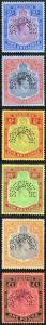 Bermuda 1937 KGVI High Values Set of Six (no gum) perforated SPECIMEN