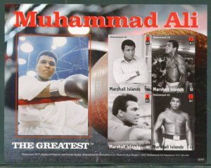 MARSHALL ISLANDS 2022 MUHAMMAD ALI IMPERF SHEET MINT NH