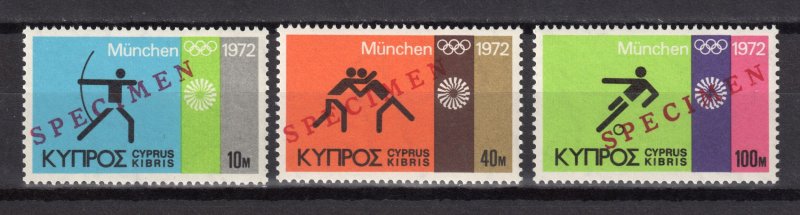 CYPRUS 1972 MUNICH OLYMPIC GAMES - SPECIMEN MNH