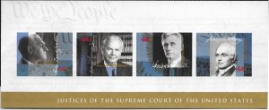 US #4422 MNH Mini Sheet.  Justices of the Supreme Court.