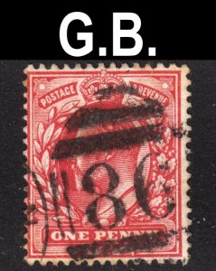 Great Britain Scott 128 F to VF used. Beautiful SON numeral 86 cancel.  FREE...