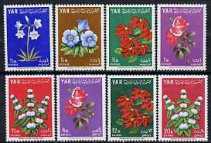 Yemen - Republic 1964 Flowers complete set of 8 unmounted...