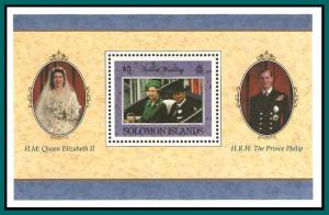 Solomon Islands 1997 Golden Wedding, QEII, MS, MNH 852,SGMS893