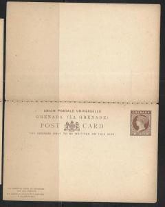 Grenada Postal Stationery Postcard H&G 10 Mint