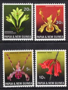 Papua New Guinea 287-290 Orchids MNH VF