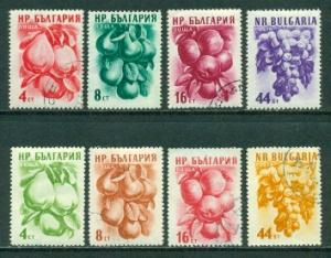 Bulgaria #929-932, 964-967  Mixed M&U  Scott $3.70  Fruits