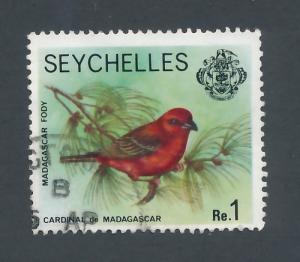 Seychelles 1977 Scott 396 used - 1r, Madagascar Cardinal