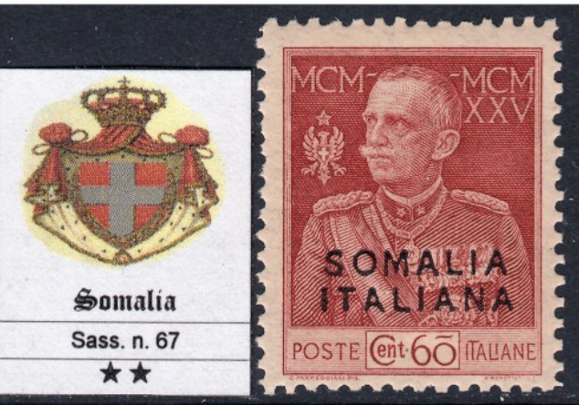 Italy Somalia - Sassone n. 67  MNH**