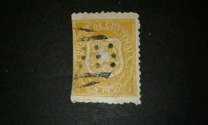 Guatemala #6 used trimmed e204 8646