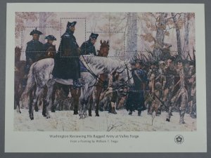 United States #1689 Souvenir Sheet w/ Five Stamps Embedded Washington Reviews