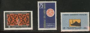 TURKEY Scott 1469-1471 MH* Art set 1959