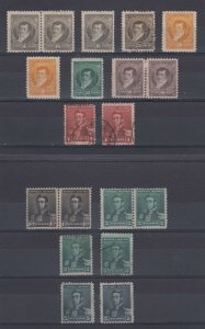 ARGENTINA 1896-97 Sc 113-121 TOP VALUES 11 SINGLES & 4 PAIRS UNUSED/USED CV$452+ 