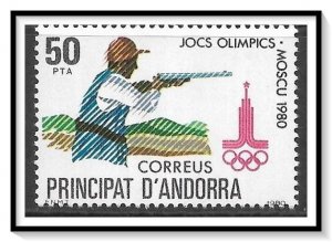 Andorra Spanish #123 Olympics MNH