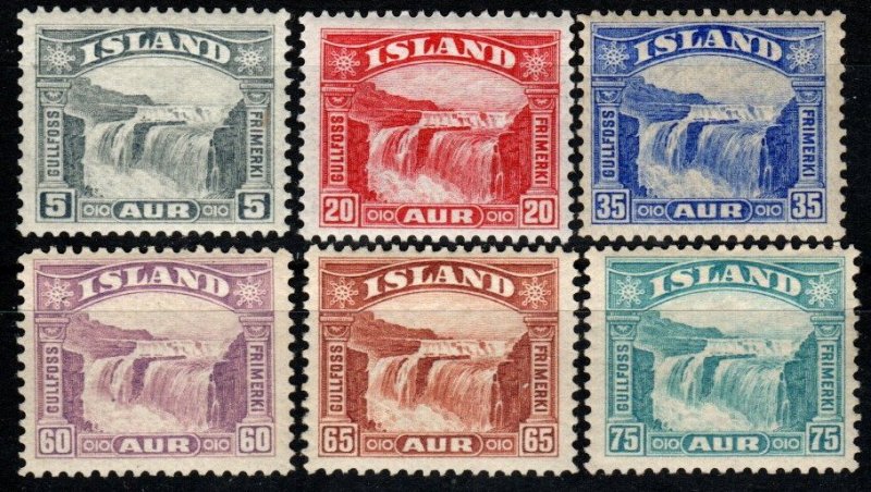 Iceland #170-75 F-VF Unused CV $162.50 (X2643)