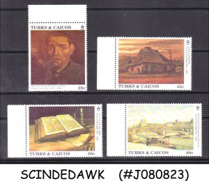 TURKS & CAICOS ISLANDS - 1991 VINCENT VAN GOGH PAINTINGS - 4V - MINT NH