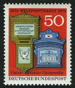 Germany 1974 Sc#1153  UPU CENTENARY Single MNH