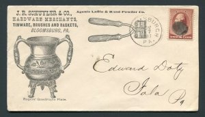 1887 J.R. Schuyler & Co. Hardware, Tinware, Baskets - Bloomsburgh, Pennsylvania