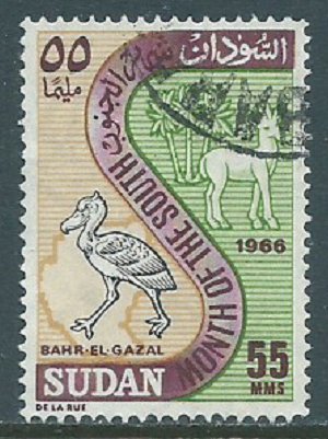 Sudan, Sc #196, 55m Used