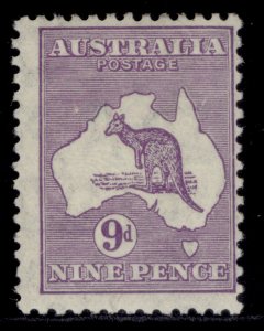 AUSTRALIA GV SG133, 9d violet, LH MINT. Cat £40.