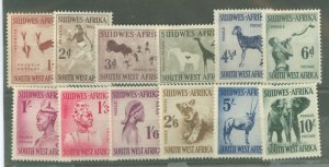 South West Africa #249-260  Single (Complete Set)