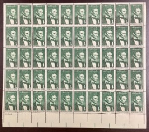 1113 Beardless Abraham Lincoln by Healy MNH 1 c Sheet of 50 1959