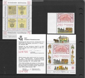 Denmark 568,825,843-a and more MNH group, v f, see desc. 2020 CV$ 65.90