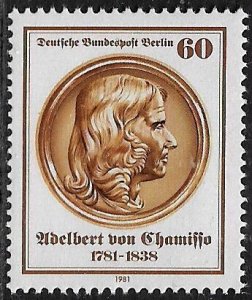 Germany: Berlin #9N462 MNH Stamp - Adelbert von Chamisso, Poet