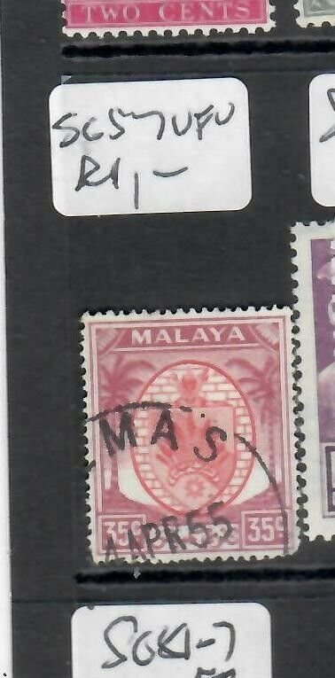 MALAYA NEGRI SEMBILAN  (P1708B)  ARMS  35C  SG 57   VFU 