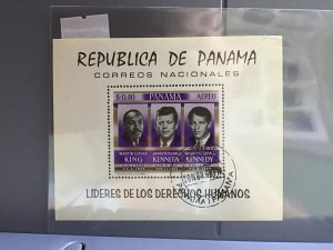 Panama Kennedy  cancelled stamp sheet  R27057