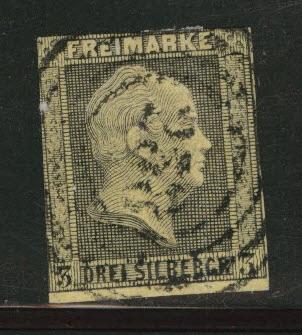 Prussia German State Scott 5 wmk 162, post office 258