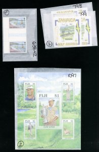 Worldwide Tiger Woods Stamp Collection All NH Many S/S