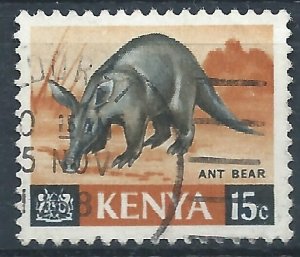 Kenya 1966 - 15c Aardvark - SG22 used