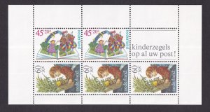 Netherlands #B565a-B567a 1980 MNH child welfare children and books sheet
