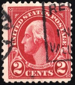 SC#554 2¢ Washington Single (1923) Used