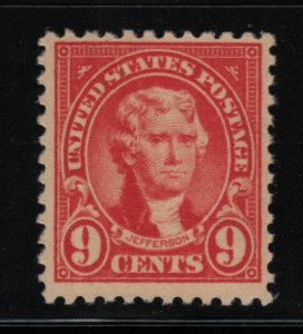 1923 Thomas Jefferson Sc 561 9c rose MNH single stamp (06