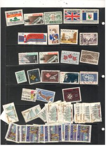 CANADA COLLECTION ON STOCK SHEET MINT/USED