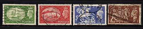 Great Britain-1951-SC 286-289-Used-Cmplt set-St George