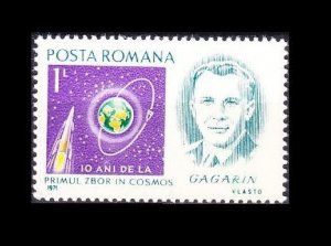 1971 Romania 3003 Cosmonaut Yuri Gagarin